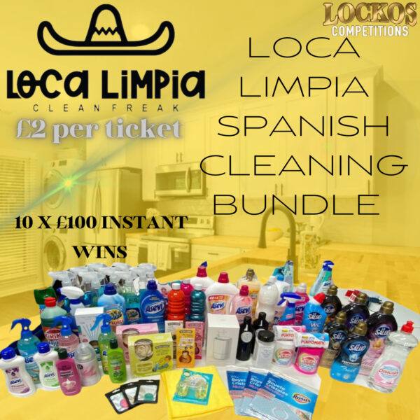 LOCA LIMPIA "CLEAN FREAK" HUGE SPANISH CLEANING BUNGLE