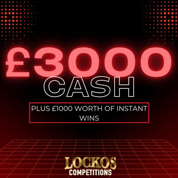 £3000 TAX FREE CASH FOR £2!!! PLUS CASH INSTANT WINS AVAILABLE!!!