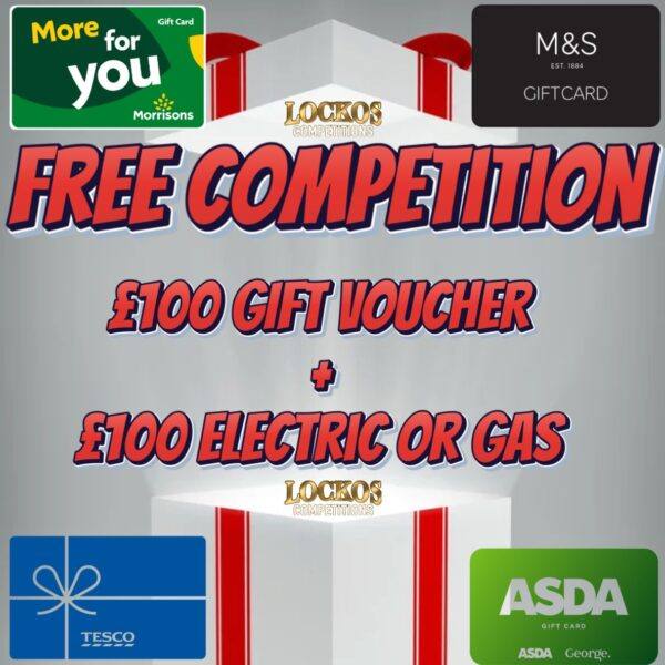 FREE COMPETITION £100 FREE FOOD SHOP!! £100 FREE BILLS!!