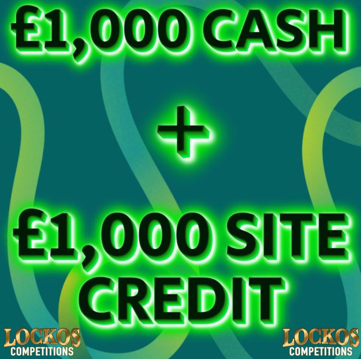 £1,000 CASH PLUS £1,000 SITE CREDIT FOR 40P PLUS £100 CASH INSTANT WINS!
